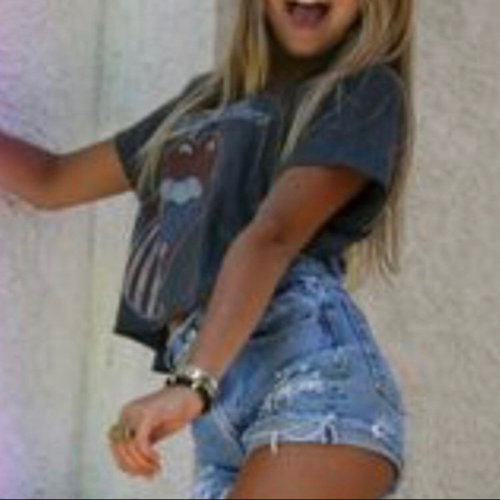Rolling Stones cropped shirt
